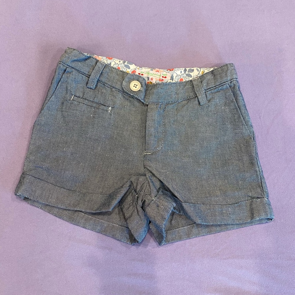 Stylish Bonpoint Denim-color Shorts